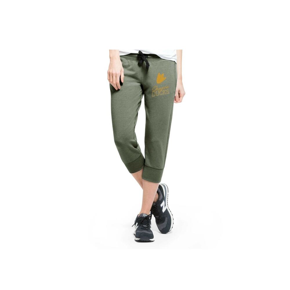 NCAA Oregon Ducks Women's Sz Large '47 Forward Stride Green Capri Pants College